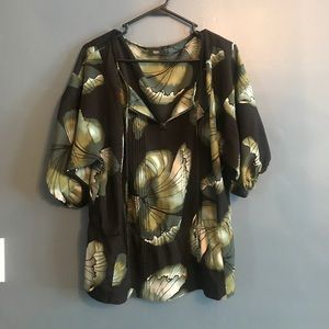 Black and Floral Top